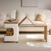 Modern Multi-Functional Coffee Table with Foldable Lift-Top Rotatable & Extendable Design